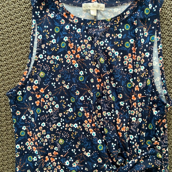 Nine Britton Navy Floral Midi Dress - Picture 2 of 7